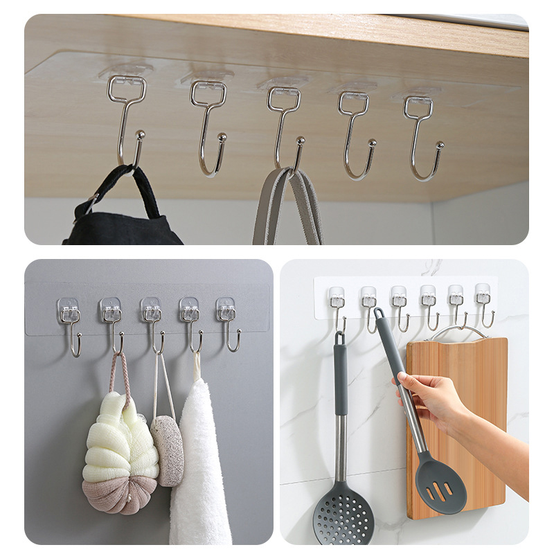 3/4/5/6 Row Wall Hanging Hook  - Towel Bar Stainless のレビューと価格
