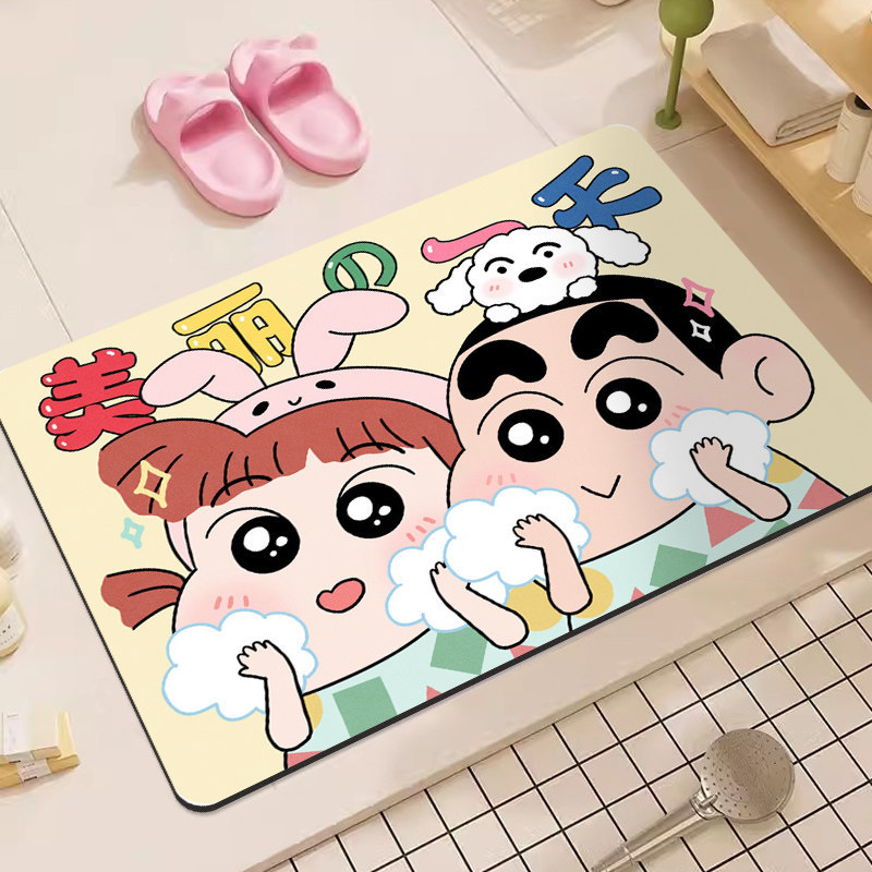 Crayon Shin-Chan Cartoon Diato - Home Bathroom Rugs のレビューと価格