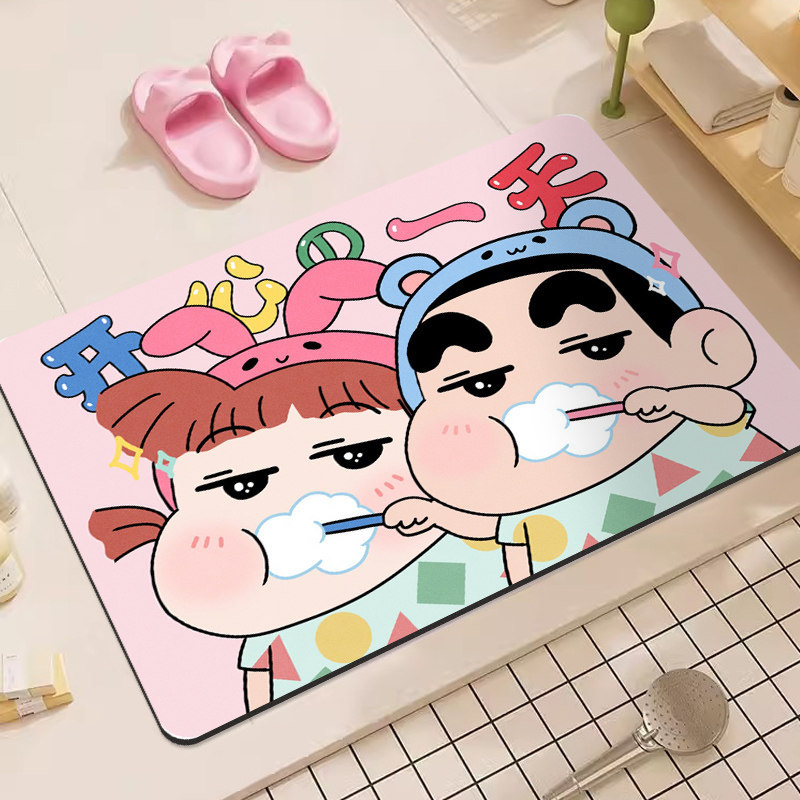 Crayon Shin-Chan Cartoon Diato - Home Bathroom Rugs のレビューと価格