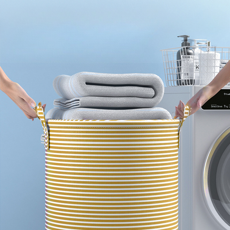 Foldable Minimalist Striped La - Home Goods Bathroom Storage のレビューと価格