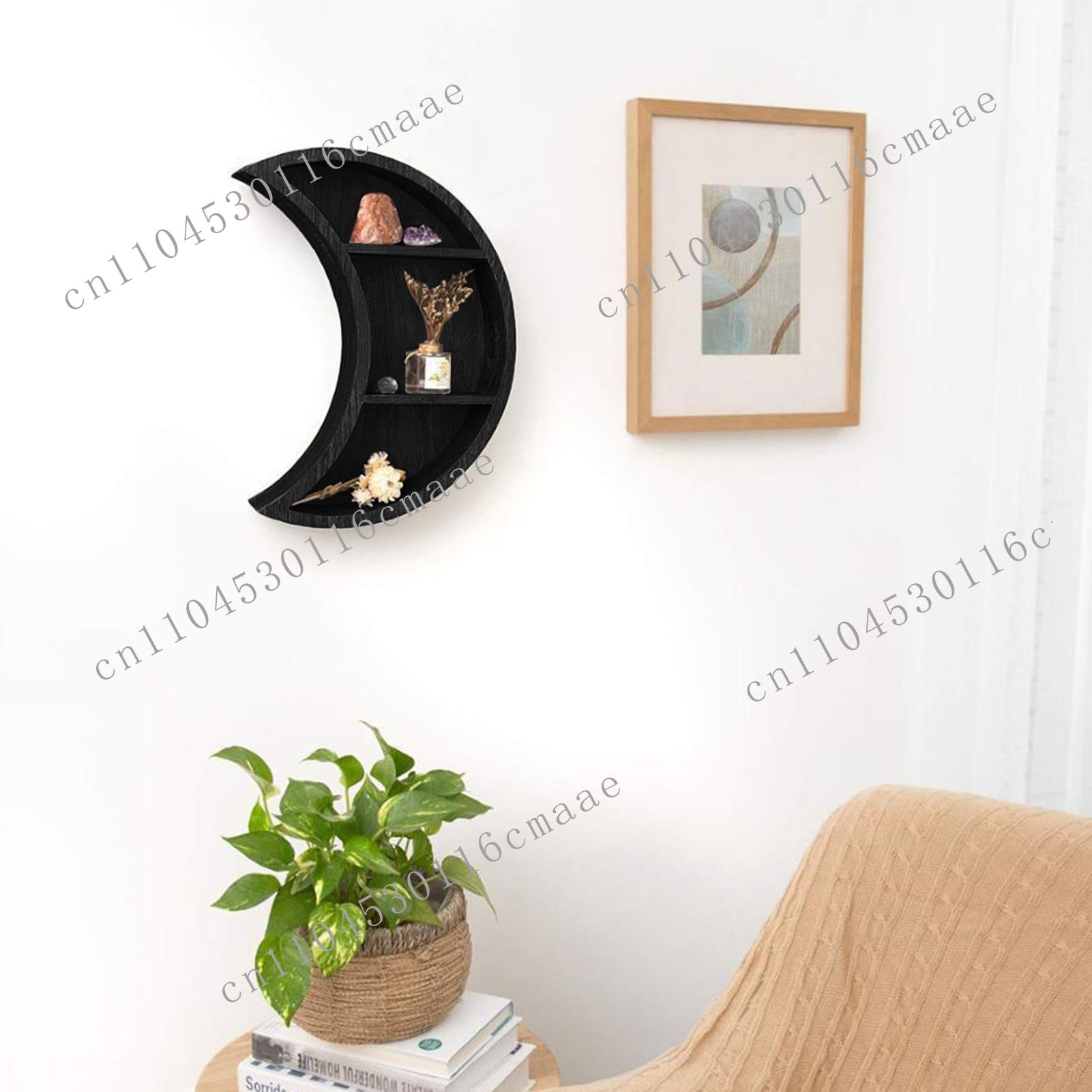 New Wooden Moon Stand Cycle Ch - Home Essentials Bathroom Rack のレビューと価格
