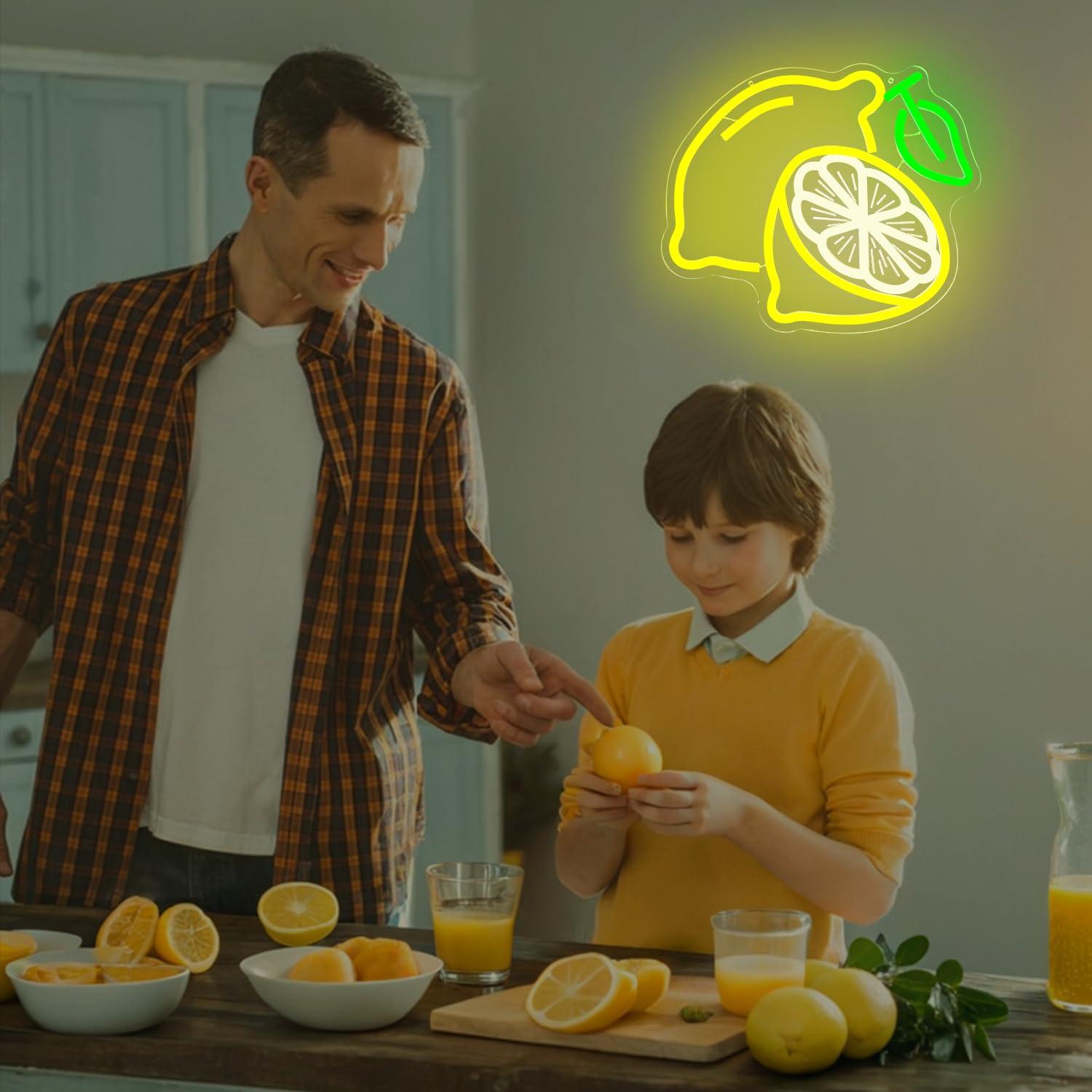 Lemon Neon Sign Dimmable LED L - Home Bathroom Decor のレビューと価格