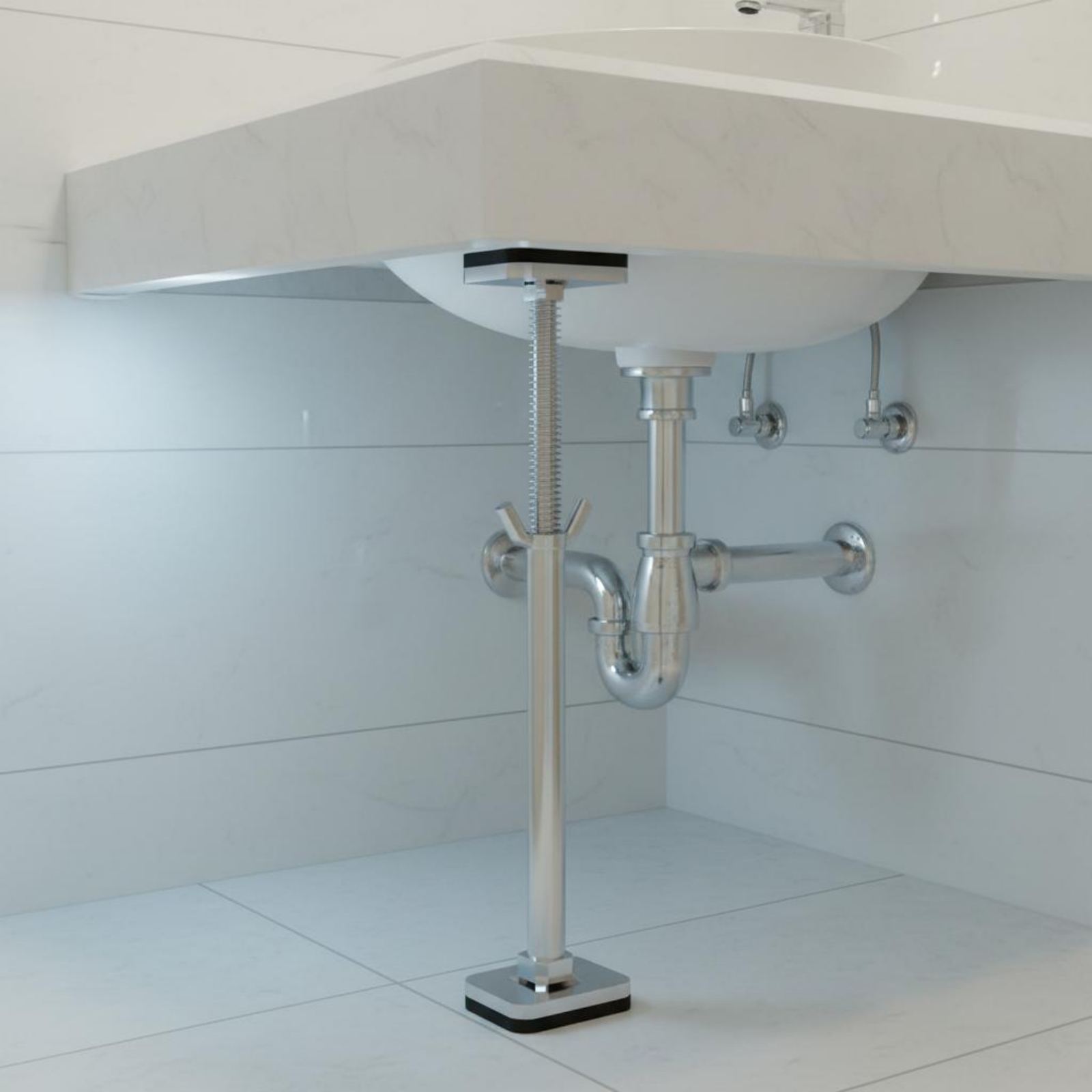 Under-Mount Sink Support Brace - Home Bathroom Hardware のレビューと価格
