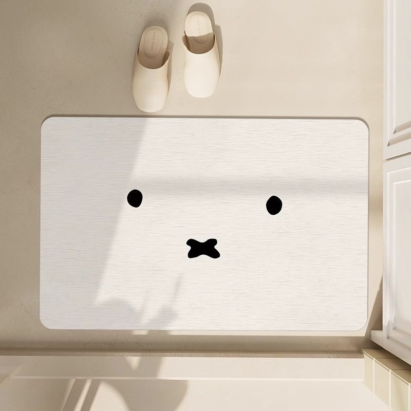 Kawaii Miffy Floor Mat Simple  - Home Bathroom Rugs のレビューと価格