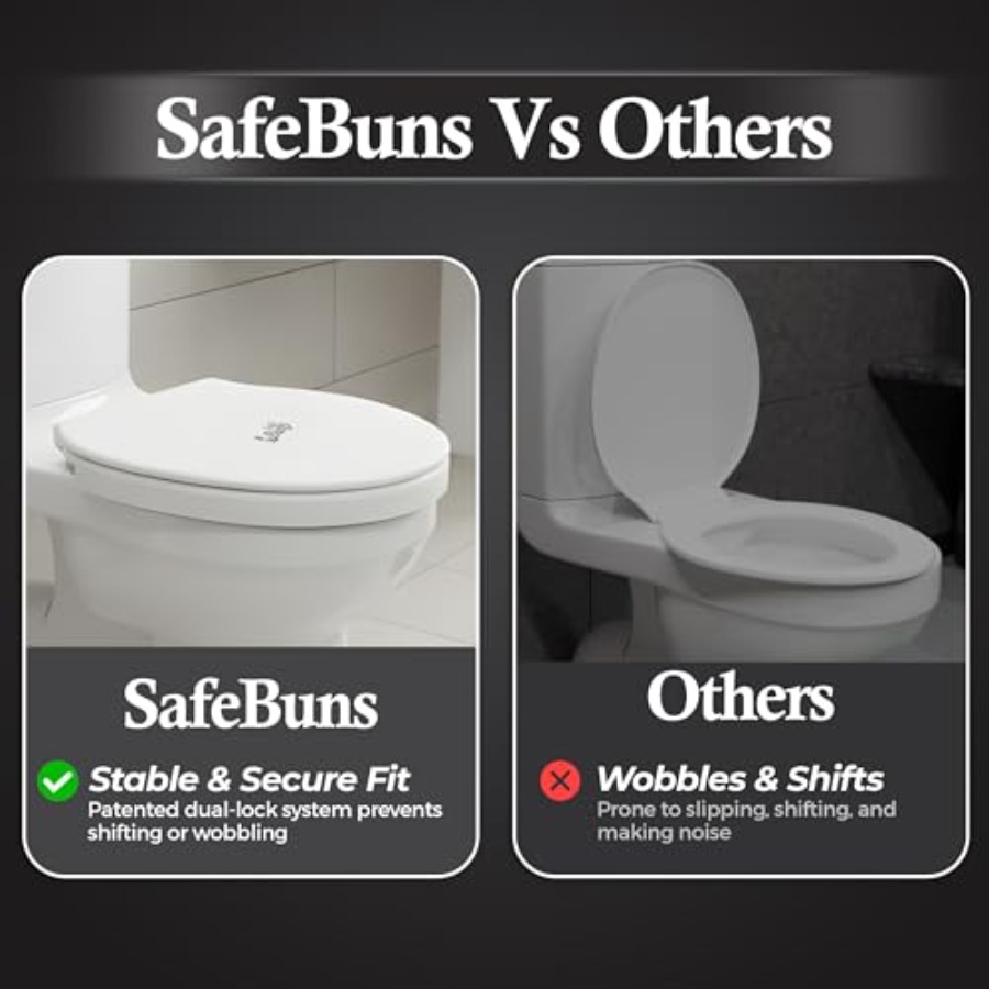 SafeBuns soft close round toil - Home Bathroom Lock のレビューと価格
