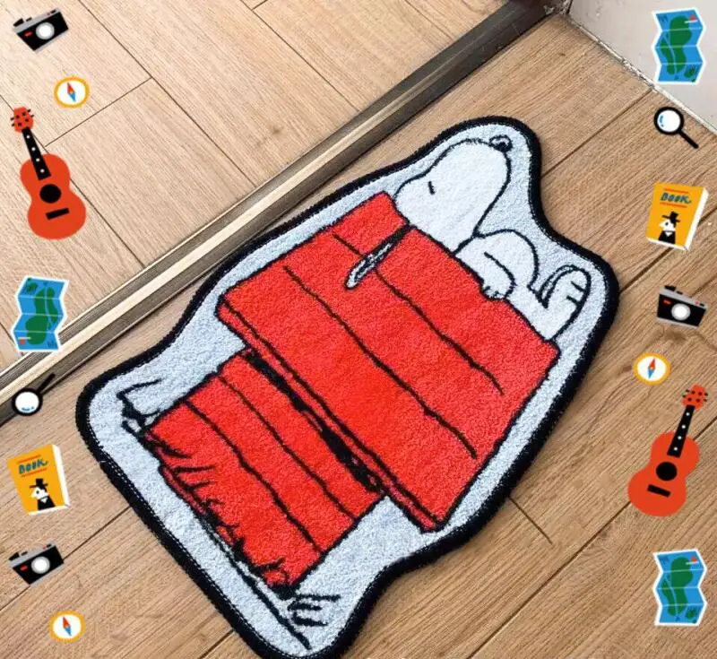 Cute Snoopy Cartoon Floor Mat  - Home Bathroom Rugs のレビューと価格