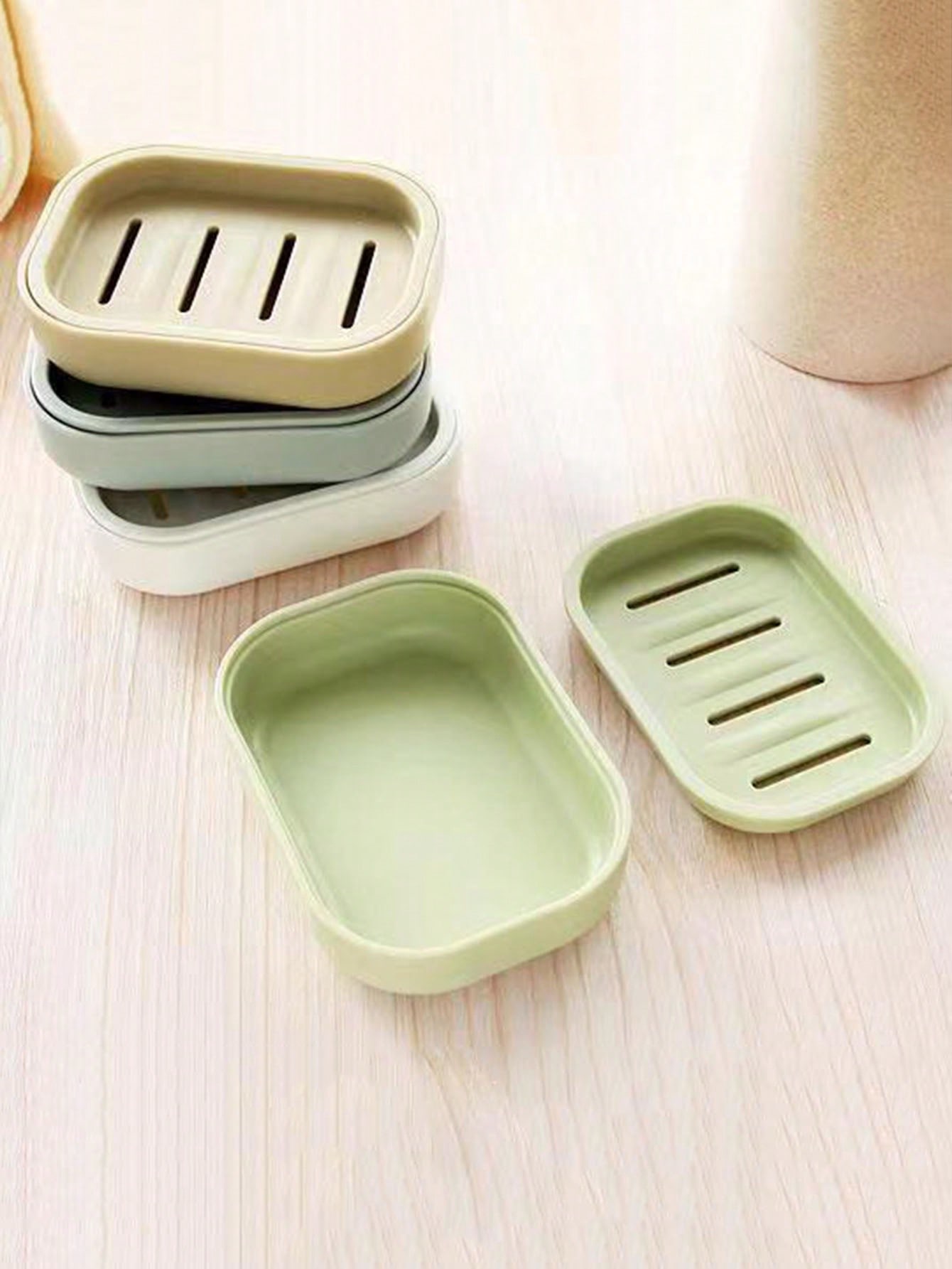 Simple Soap Dish, Draining Soa - Home Essentials Bathroom Rack のレビューと価格