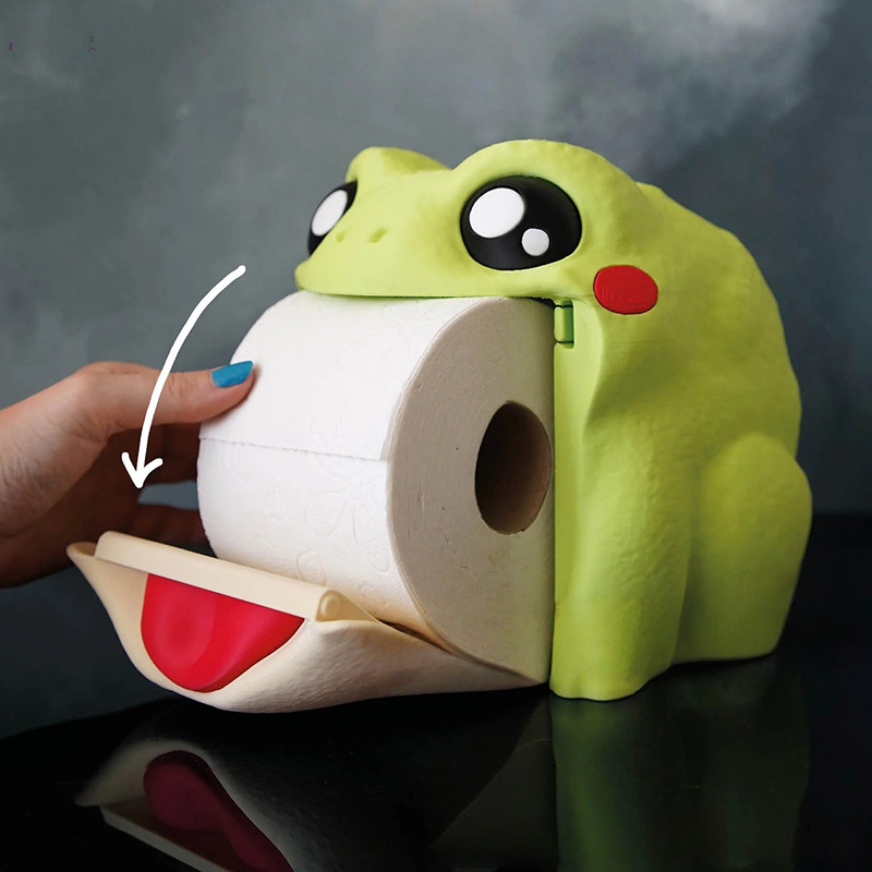 Funny Frog Tissue Box Portable - Home Bathroom Paper Towel Dispenser のレビューと価格