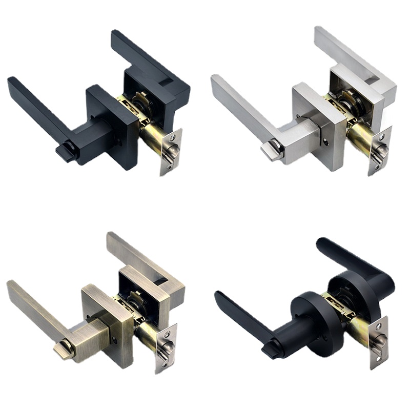 Black Door Handle Door Handle  - Home Bathroom Lock のレビューと価格