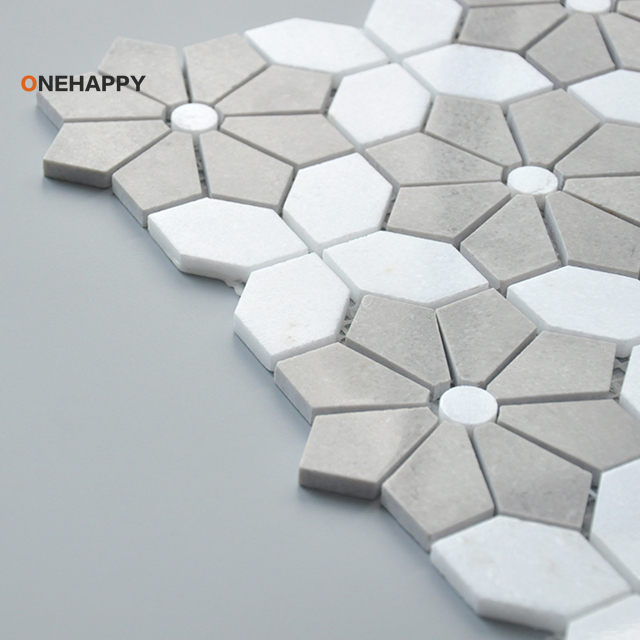 Mosaic Marble Tile for Kitchen - Home Bathroom Tiles Design のレビューと価格