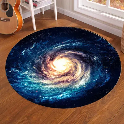 Galaxy Earth Moon Round Carpet - Home Bathroom Rugs のレビューと価格