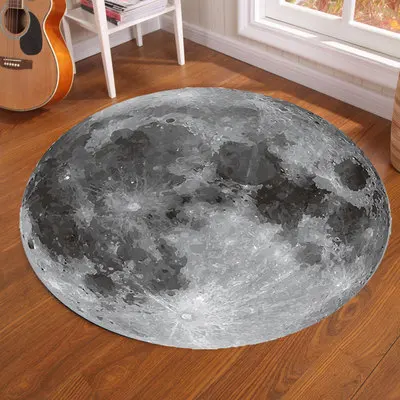 Galaxy Earth Moon Round Carpet - Home Bathroom Rugs のレビューと価格