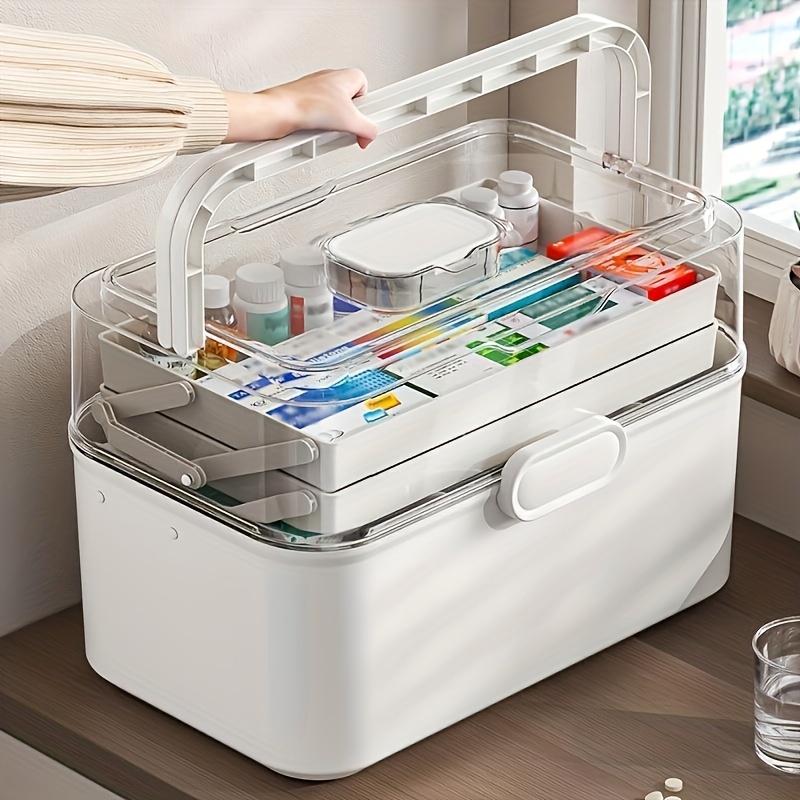 Large Capacity Clear Lid Medic - Home Goods Bathroom Storage のレビューと価格