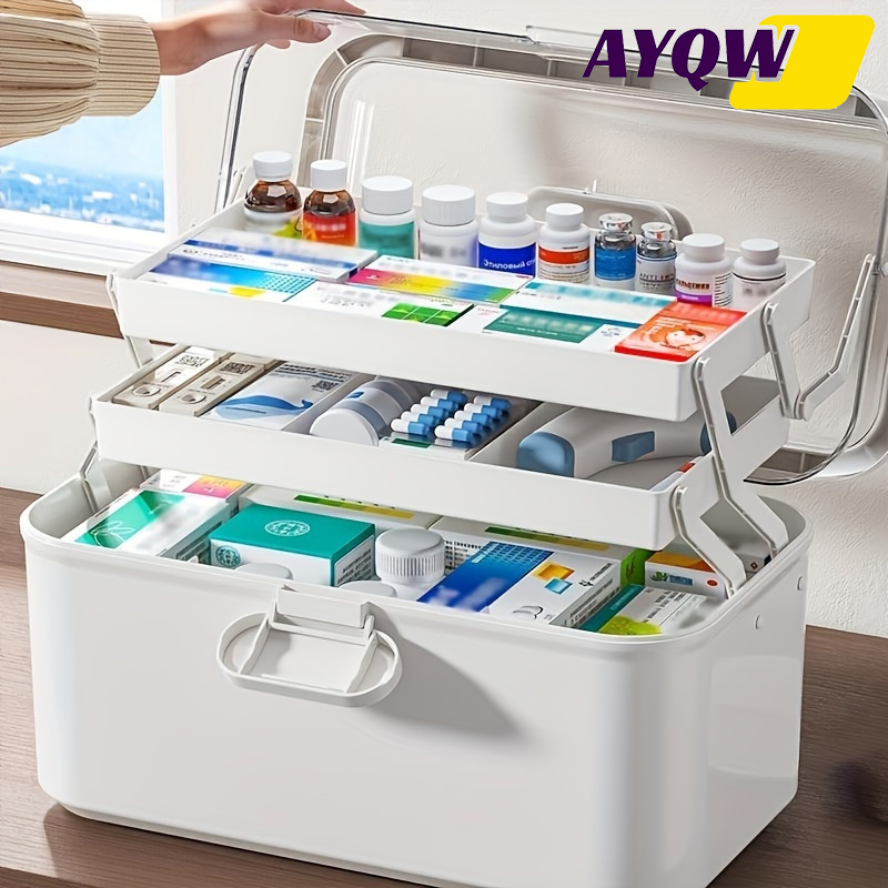 Large Capacity Clear Lid Medic - Home Goods Bathroom Storage のレビューと価格