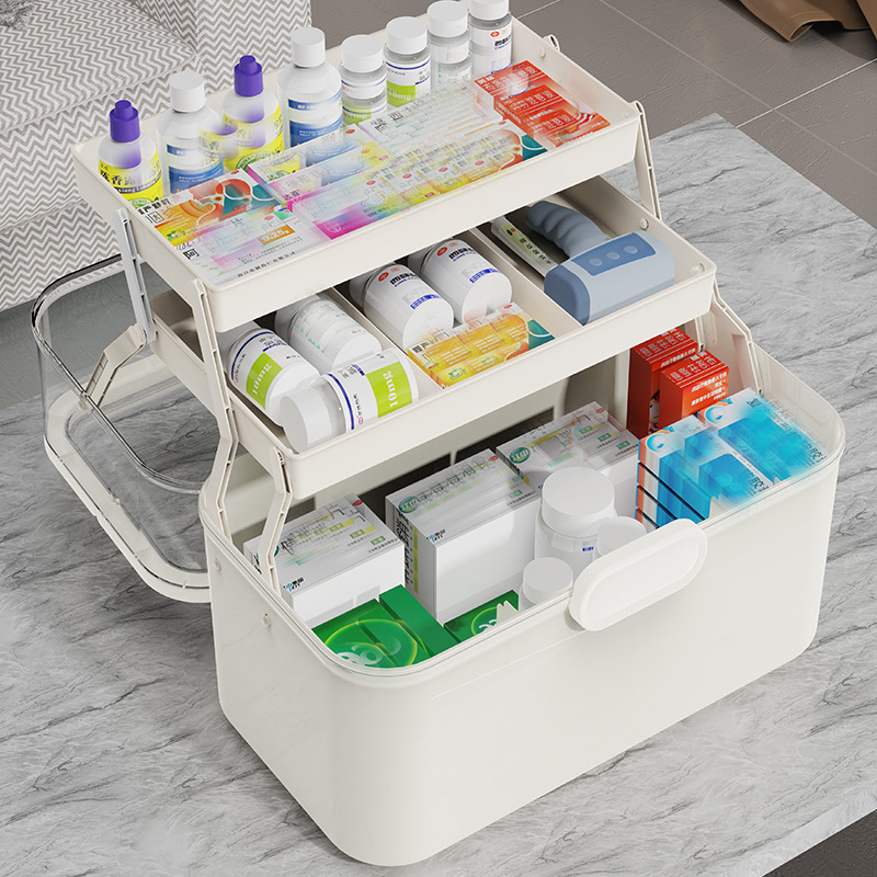 Large Capacity Clear Lid Medic - Home Goods Bathroom Storage のレビューと価格
