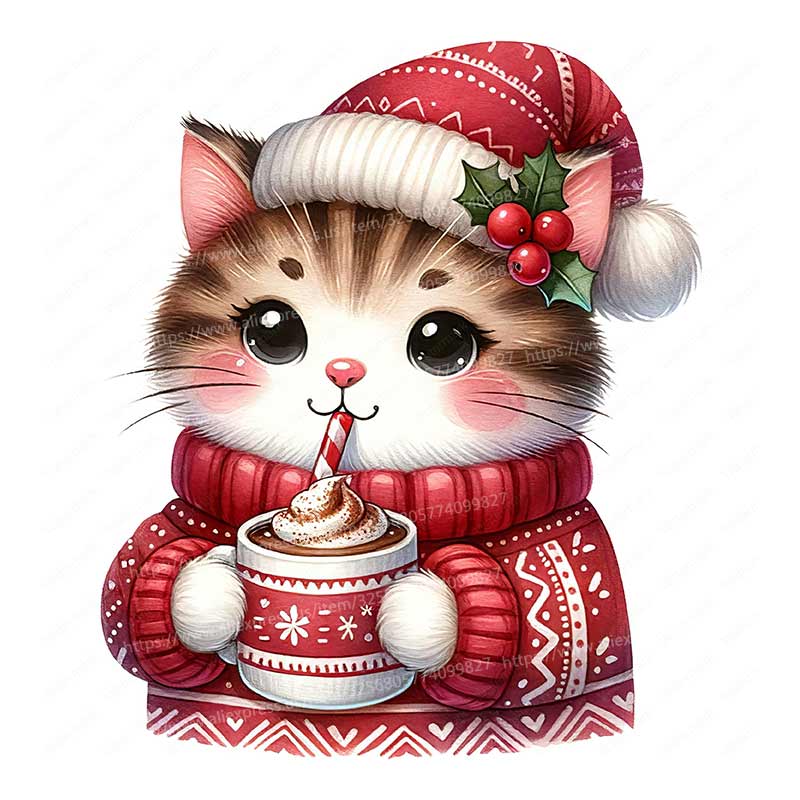Christmas Cat Wall Sticker Bat - Home Bathroom Tiles Design のレビューと価格