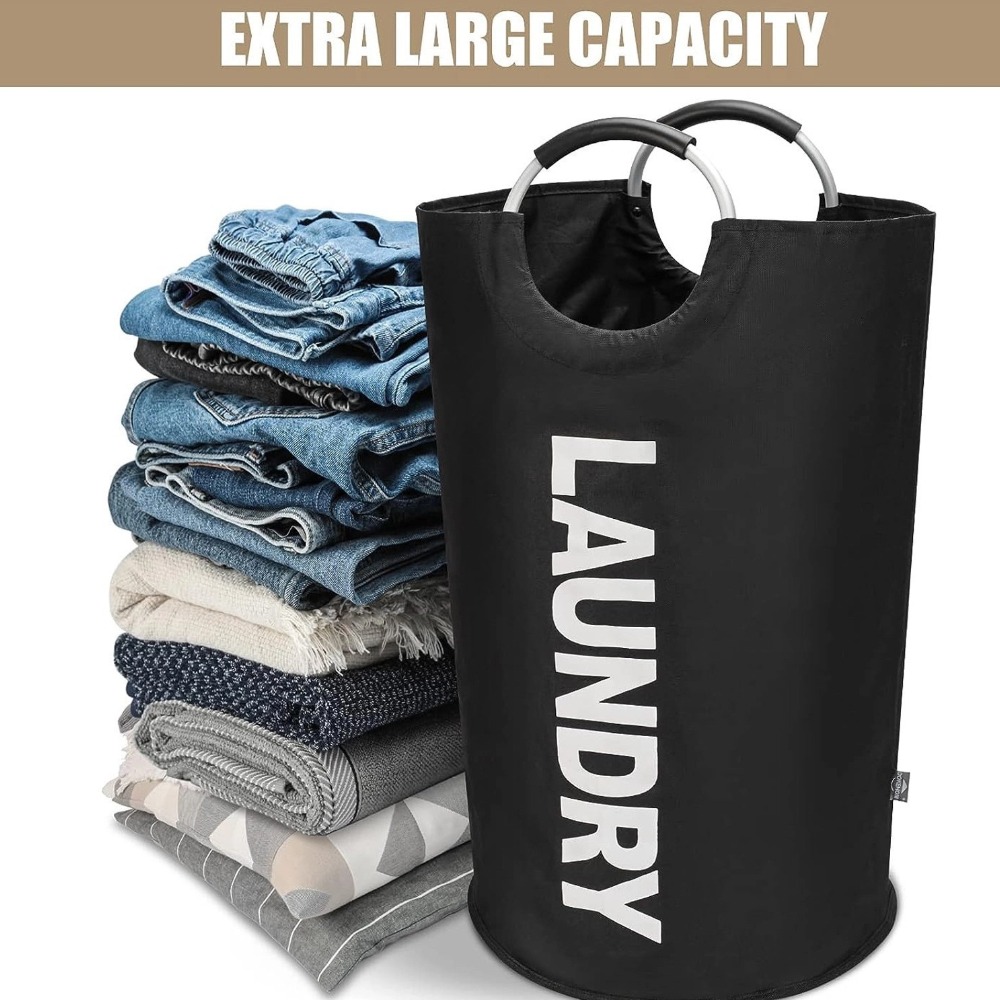 90L Oxford Fabric Laundry Bask - Home Goods Bathroom Storage のレビューと価格