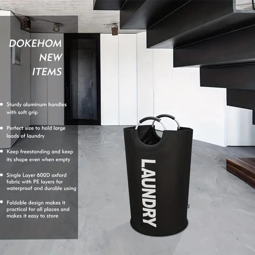 90L Oxford Fabric Laundry Bask - Home Goods Bathroom Storage のレビューと価格
