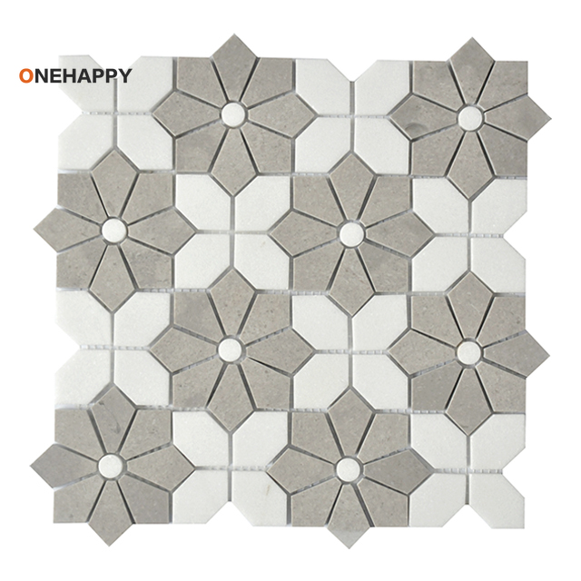 Mosaic Marble Tile for Kitchen - Home Bathroom Tiles Design のレビューと価格