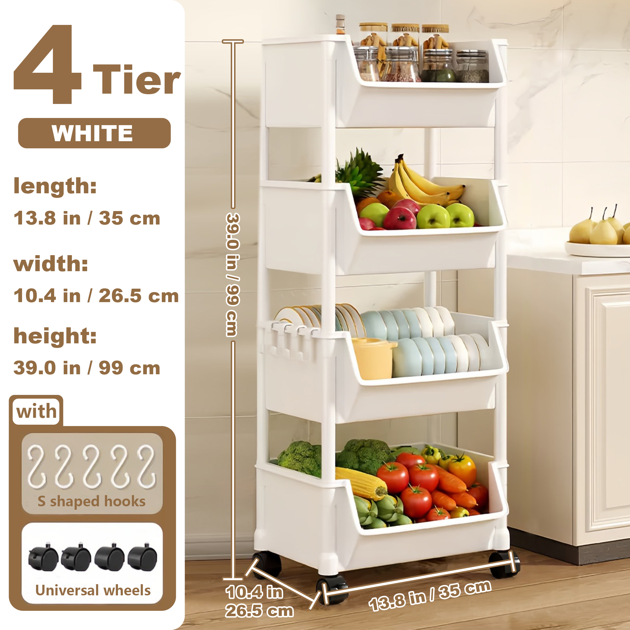 Trolley Bookshelf Kitchen Stor - Zara Home Bathroom Accessories のレビューと価格