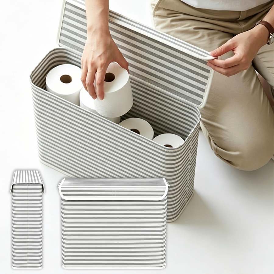 1pc Foldable Toilet Paper Stor - Home Goods Bathroom Storage のレビューと価格