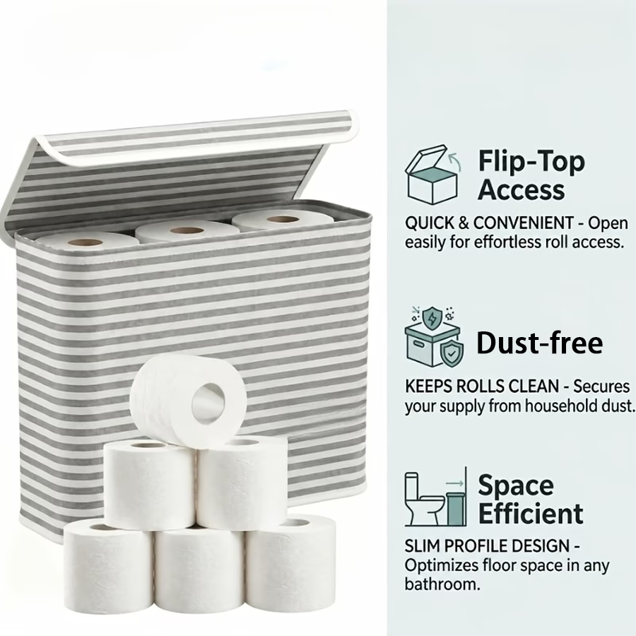 1pc Foldable Toilet Paper Stor - Home Goods Bathroom Storage のレビューと価格