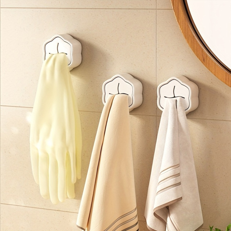 6PCS Self Adhesive Towel Holde - Home Goods Bathroom Storage のレビューと価格