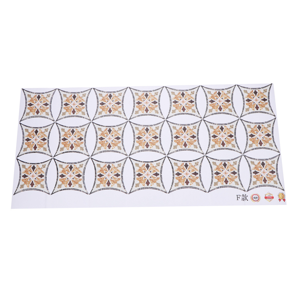21 Pcs Floor Stickers Classic  - Home Bathroom Tiles Design のレビューと価格