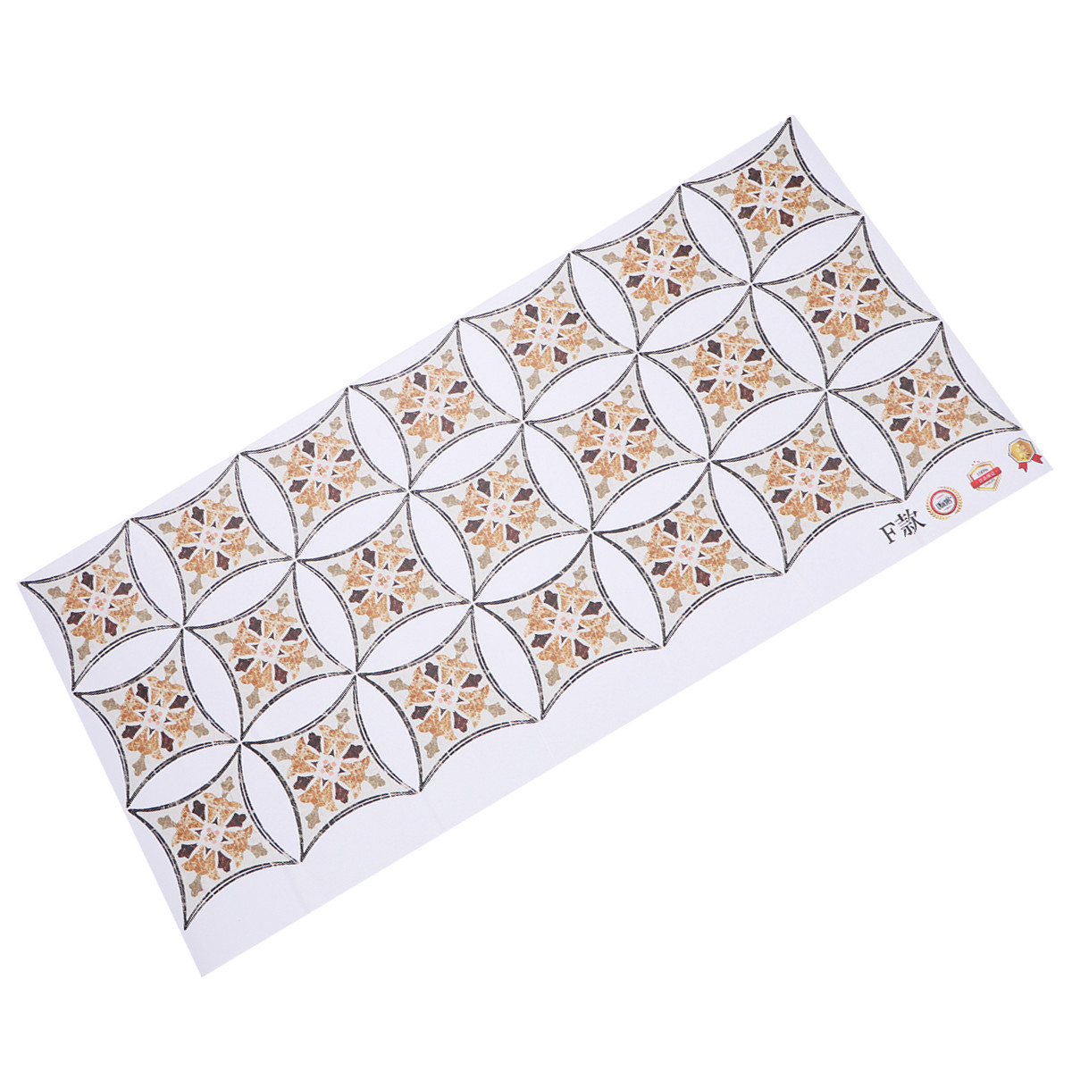 21 Pcs Floor Stickers Classic  - Home Bathroom Tiles Design のレビューと価格