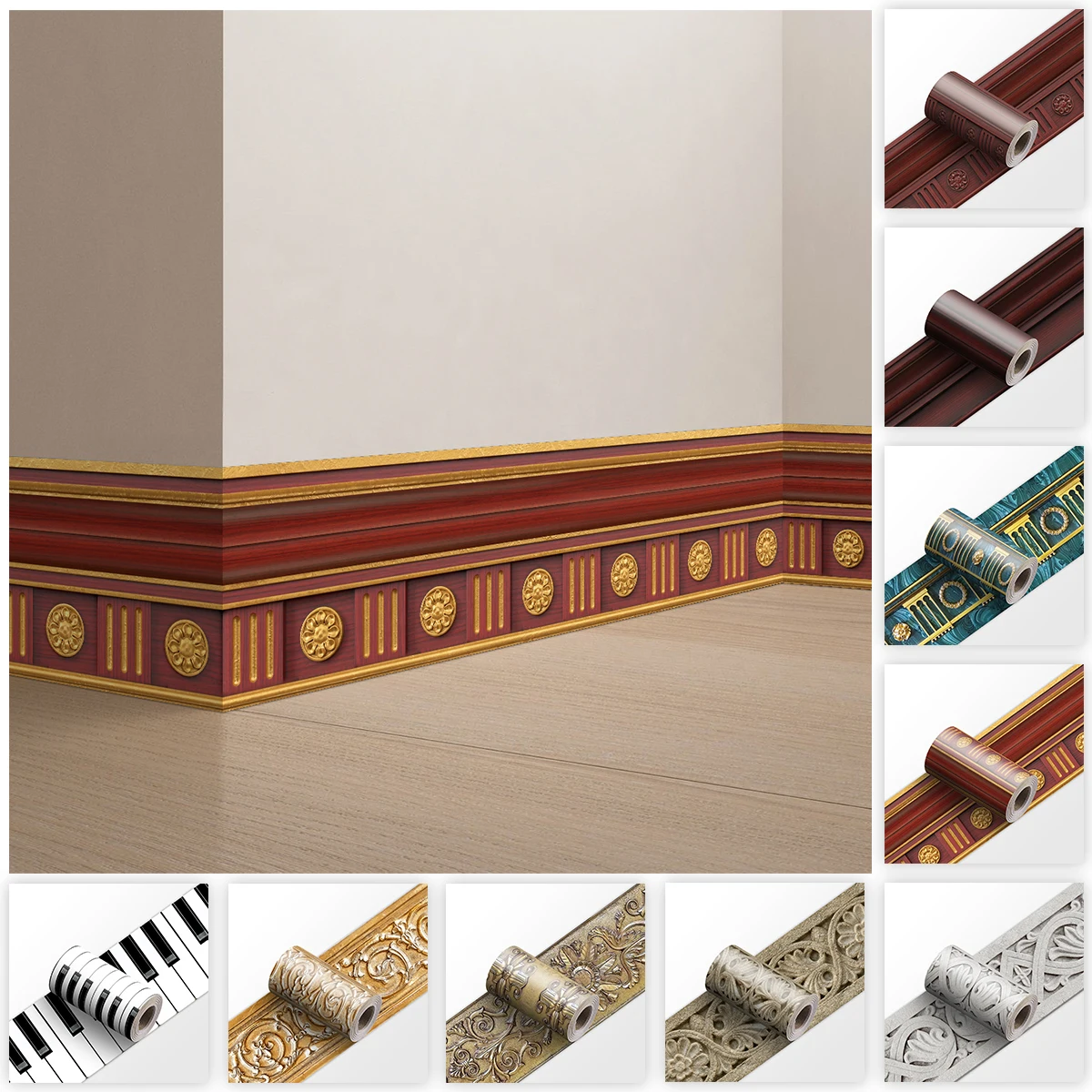 Modern Skirting Wall Panels, S - Home Bathroom Tiles Design のレビューと価格