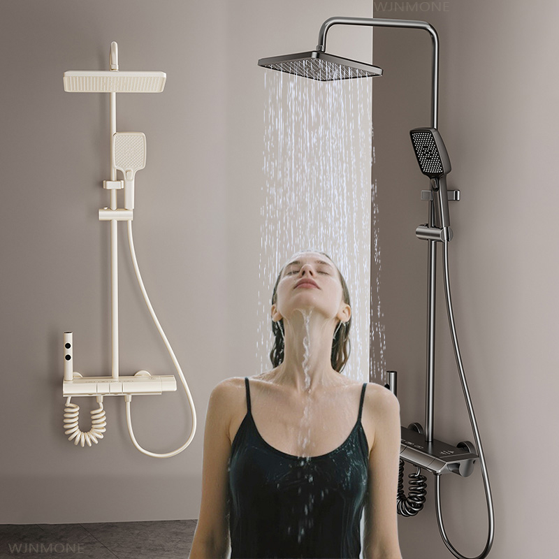 Milk White Waterfall Shower Sy - Home Bathroom Faucets のレビューと価格