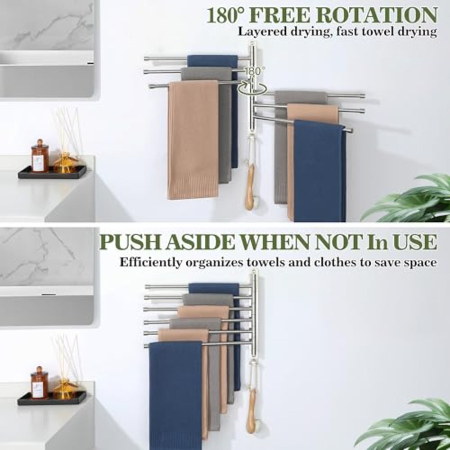 Swivel Towel Rack, SUS304 Stai - Towel Bar Stainless のレビューと価格