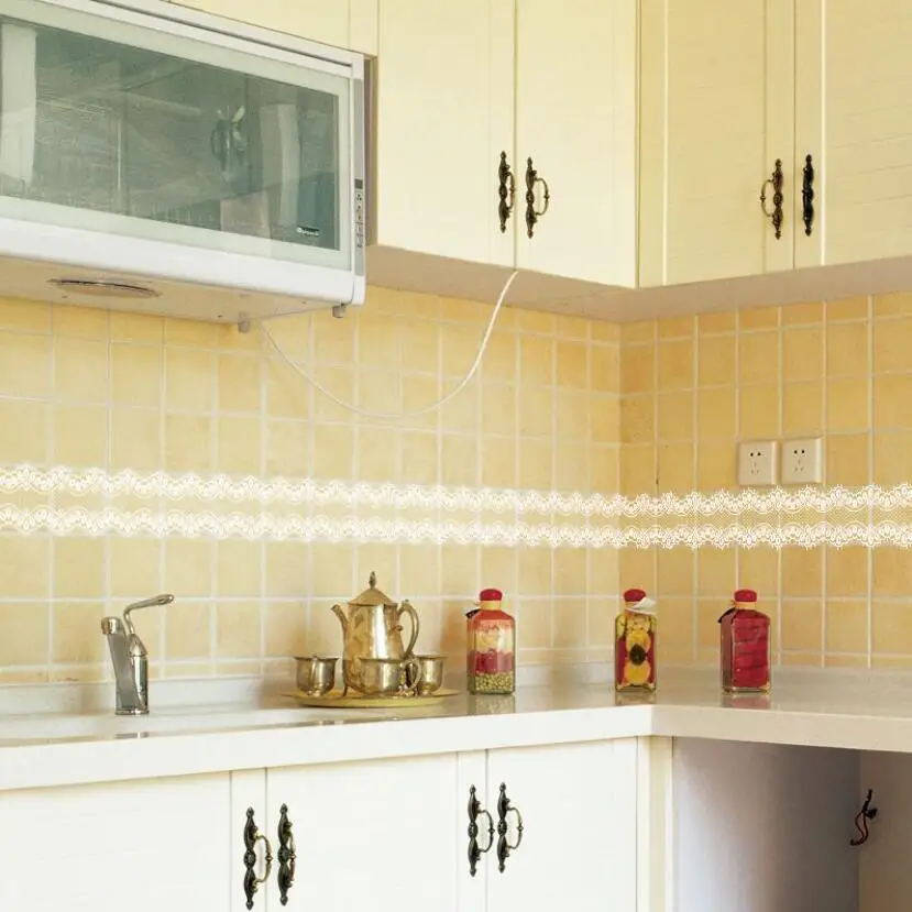 Sweet Lace Design Wallpaper Bo - Home Bathroom Tiles Design のレビューと価格