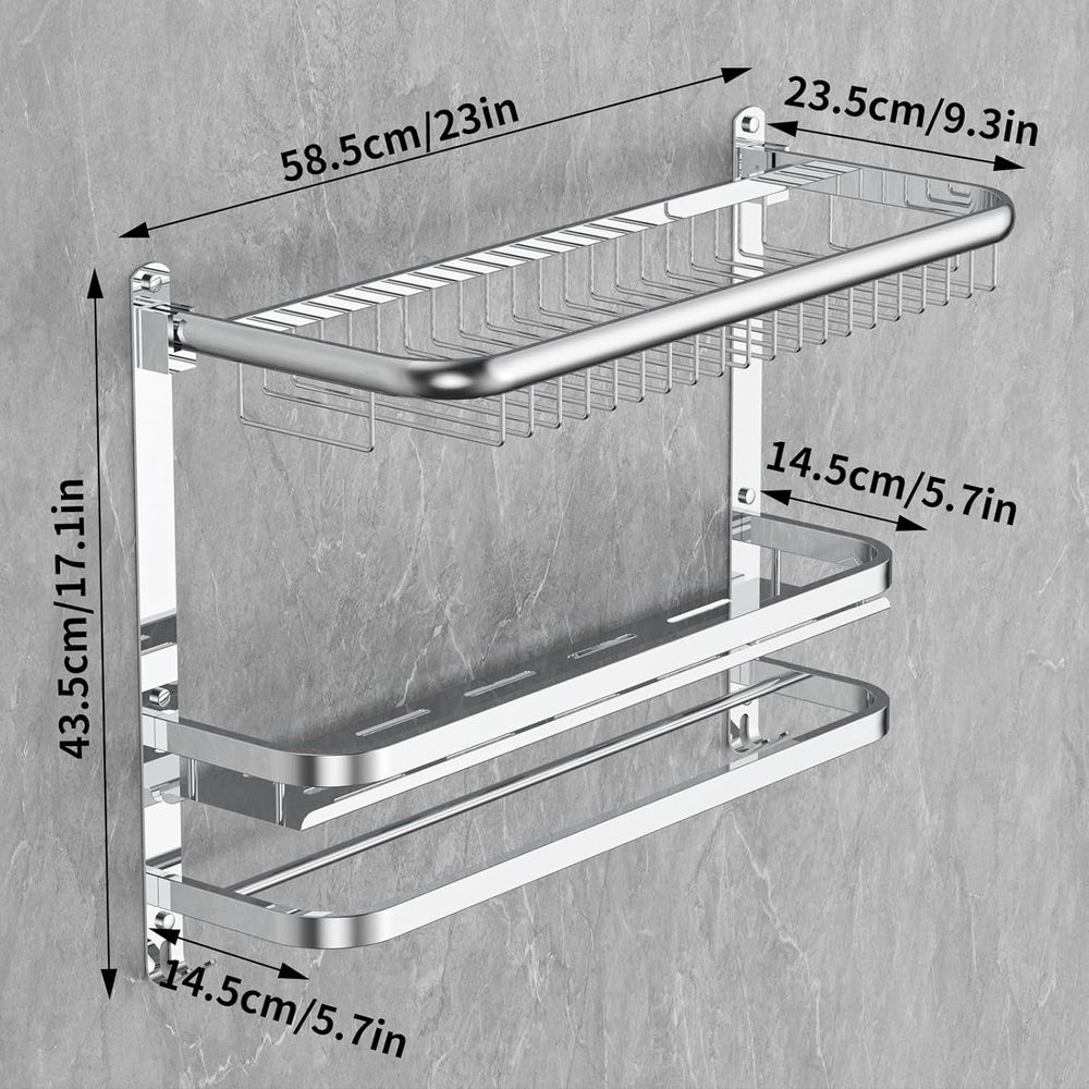 23.22 Inch Wall-Mounted Stainl - Towel Bar Stainless のレビューと価格