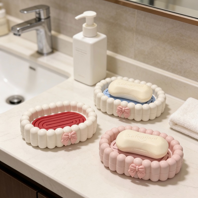 Home Bathroom Drain Soap Box,  - Home Essentials Bathroom Rack のレビューと価格