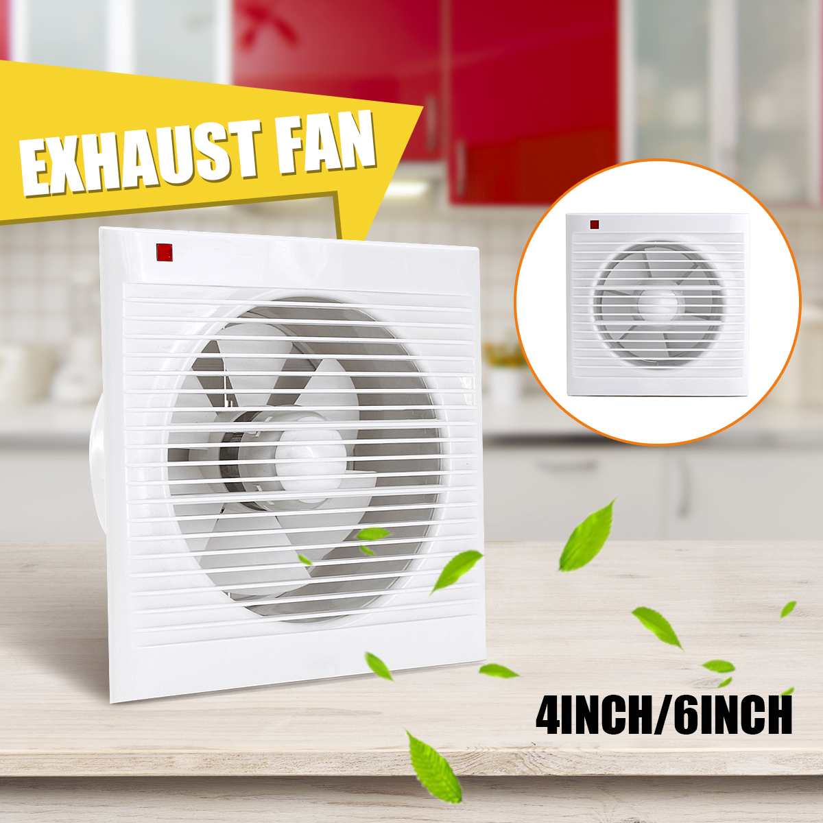4 Inch 6 Inch 8 Inch 220V Mute - Home Bathroom Extractor Fan のレビューと価格