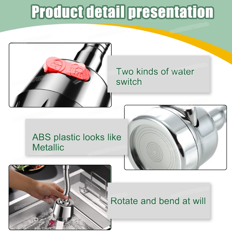 2/3Mode Faucet Extender 360Deg - Home Bathroom Faucets のレビューと価格