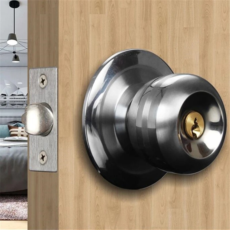 Metal Round Door Knobset Alumi - Home Bathroom Lock のレビューと価格