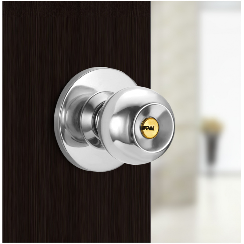 Metal Round Door Knobset Alumi - Home Bathroom Lock のレビューと価格