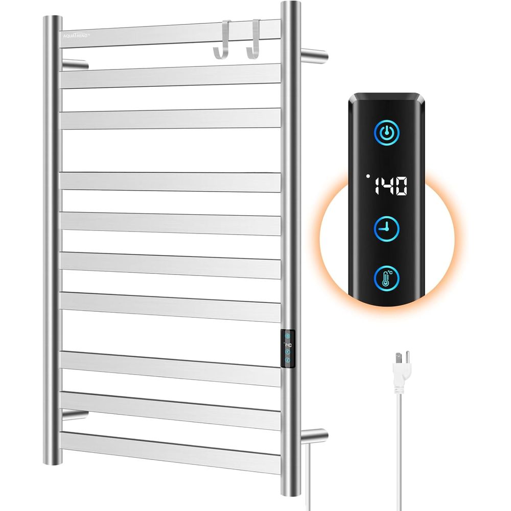 10-Bar Electric Wall-Mounted T - Towel Bar Stainless のレビューと価格